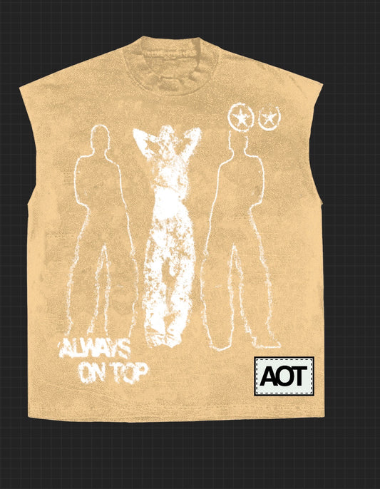 AOT— Sleeveless Tee Sand